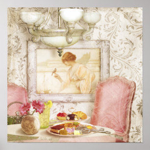 Shabby Chic Viktorianisch Lunch, Paris, Kunstdruck Poster