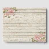 Shabby Chic Viktorianische Blume Hochzeitsbuch Gästebuch (Rückseite)