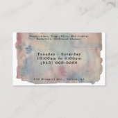 Shabby Chic Vintag Paris Style Business Card Visitenkarte (Rückseite)