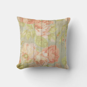 Shabby Chic Vintag Pastel Rosen & Peonies Kissen
