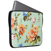 Shabby Chic Vintag Rose Muster Laptopschutzhülle (Vorne Rechts)