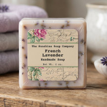 Shabby Chic Vintag Soap Kosmetik-Etikett - 2