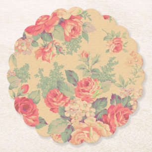 Shabby Chic Vintage Blumen Country Französisch Untersetzer