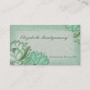 Shabby Chic-Vintage Blumen-Geschäfts-Karten Visitenkarte