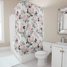 Shabby Chic Vintage Floral Pink Rose Personalized