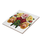 Shabby Chic Vintage Rose Blumenstrauß Fliese (Seite)