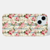 Shabby Chic Vintage Rose Case-Mate iPhone Hülle (Rückseite (Horizontal))