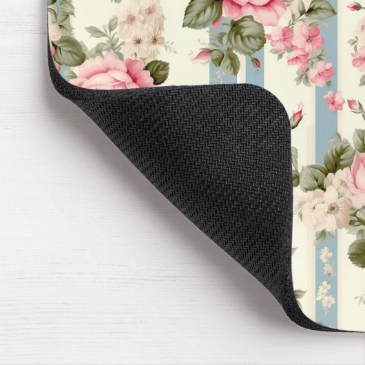 Shabby Chic Vintage Rose Mousepad (Ecke)