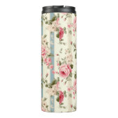 Shabby Chic Vintage Rose Thermosbecher (Rückseite)
