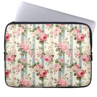Shabby Chic Vintage Rosen Laptopschutzhülle