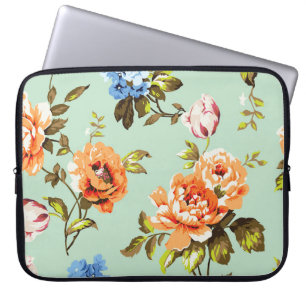 Shabby Chic Vintage-Rosen-Muster Laptopschutzhülle