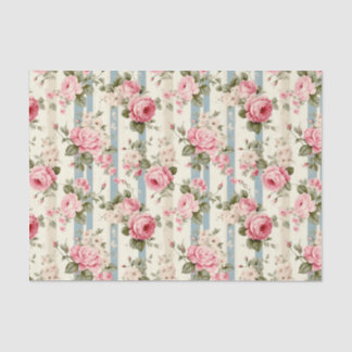 Shabby Chic Vintage Rosen Seidenpapier