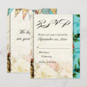 Shabby Chic, Vintage RSVP-Karte RSVP Karte (Vorne/Hinten)