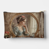 Shabby Chic Vintage Victorian Woman Zubehörtasche (Rückseite)