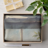 Shabby Chic Vintager Vogel Rosa Erdnuss Fenster Seidenpapier (Geschenk)