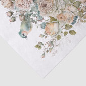 Shabby Chic Vogel und Rose Papiertaschpapier Seidenpapier (Ausschnitt)