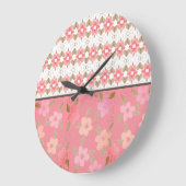 Shabby Chic Wall Clock Große Wanduhr (Winkel)