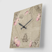 Shabby Chic - Wanduhr (Winkel)