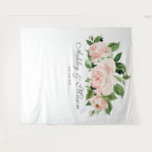 Shabby Chic Wedding Backdrop Foto Stand Wandteppich (Vorderseite (Horizontal))