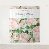 Shabby Chic Wedding Backdrop Foto Stand Wandteppich (Vorderseite)