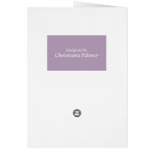 Shabby Chic Wedding Cake Card (Hinten)