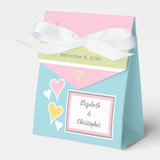 Shabby Chic Wedding Gast vielen Dank Geschenkschachtel (Vorderseite)