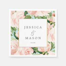 Shabby Chic Wedkin Napkin Cocktail Napkin Serviette