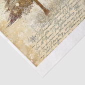 Shabby Chic Weihnachtsbaumen Cream AM1 Decoupage Seidenpapier (Ausschnitt)