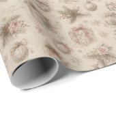 Shabby-Chic-Weihnachtspapier  Geschenkpapier (Rolleneckpunkt)