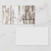 Shabby Chic - Weiß Visitenkarte (Vorne/Hinten)