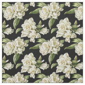 Shabby Chic - Weißgarten auf dunklem Hintergrund Stoff (Muster)
