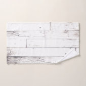 Shabby Chic Weißholz Rustikaler Bauernhof Badhandtuch Set (Handtuch)