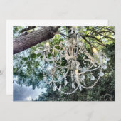 Shabby Chic White Crystal Chandelier (Vorne/Hinten)