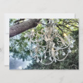Shabby Chic White Crystal Chandelier (Vorderseite)