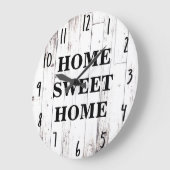 Shabby Chic White Wood Rustic Bauernhof Küche Große Wanduhr (Winkel)