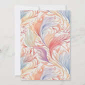 Shabby Chic Wildblume Einladung Hochzeit (Rückseite)