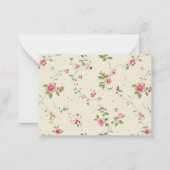 Shabby Chic Wildblume Personalisiert Stationery Mitteilungskarte (Rückseite)