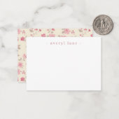 Shabby Chic Wildblume Personalisiert Stationery Mitteilungskarte (Vorderseite/Rückseite Beispiel)