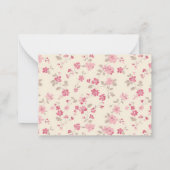 Shabby Chic Wildblume Personalisiert Stationery Mitteilungskarte (Rückseite)