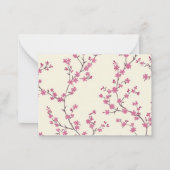Shabby Chic Wildblume Personalisiert Stationery Mitteilungskarte (Rückseite)