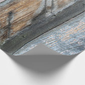 Shabby Chic Wood Abstrakt Geschenkpapier (Ecke)
