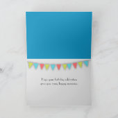 Shabby Chic Wood Birthday Karte (Innenseite)