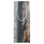 Shabby Chic Wood Geschenktüte Für Weinflaschen (Rückseite)