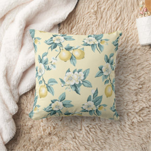 Shabby Chic Zitronen Blumen Serie Design #10 Kissen