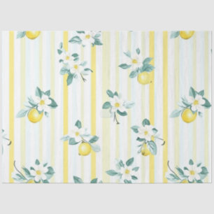 Shabby Chic Zitronen-Blumen-Serie Design #12 Seidenpapier