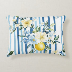 Shabby Chic Zitronen Blumen Serie Design #1 Dekokissen