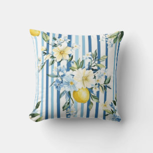 Shabby Chic Zitronen Blumen Serie Design #1 Kissen