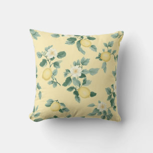 Shabby Chic Zitronen Blumen Serie Design #2 Kissen
