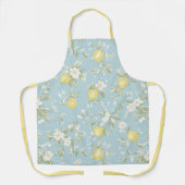 Shabby Chic Zitronen Blumen Serie Design #5 Schürze (Vorderseite)