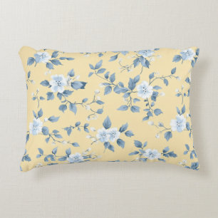 Shabby Chic Zitronen Blumen Serie Design #7 Dekokissen